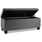 Amelio Ottoman - Dark Grey