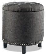 Madison Ottoman - Dark Grey