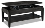 Lennox Lift-Top Coffee Table - Dark Grey