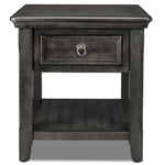 Turner End Table - Grey