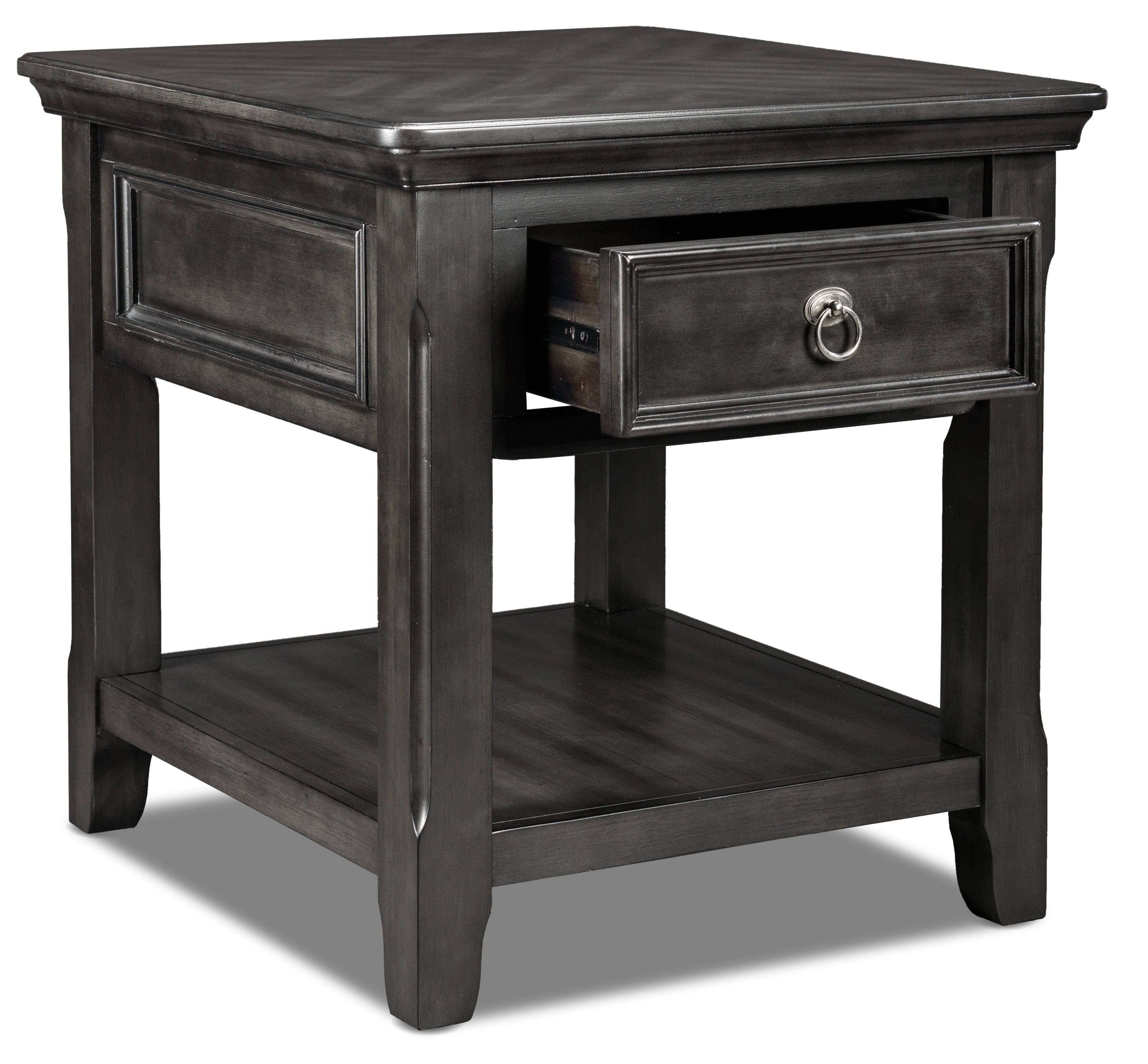 Turner End Table - Grey