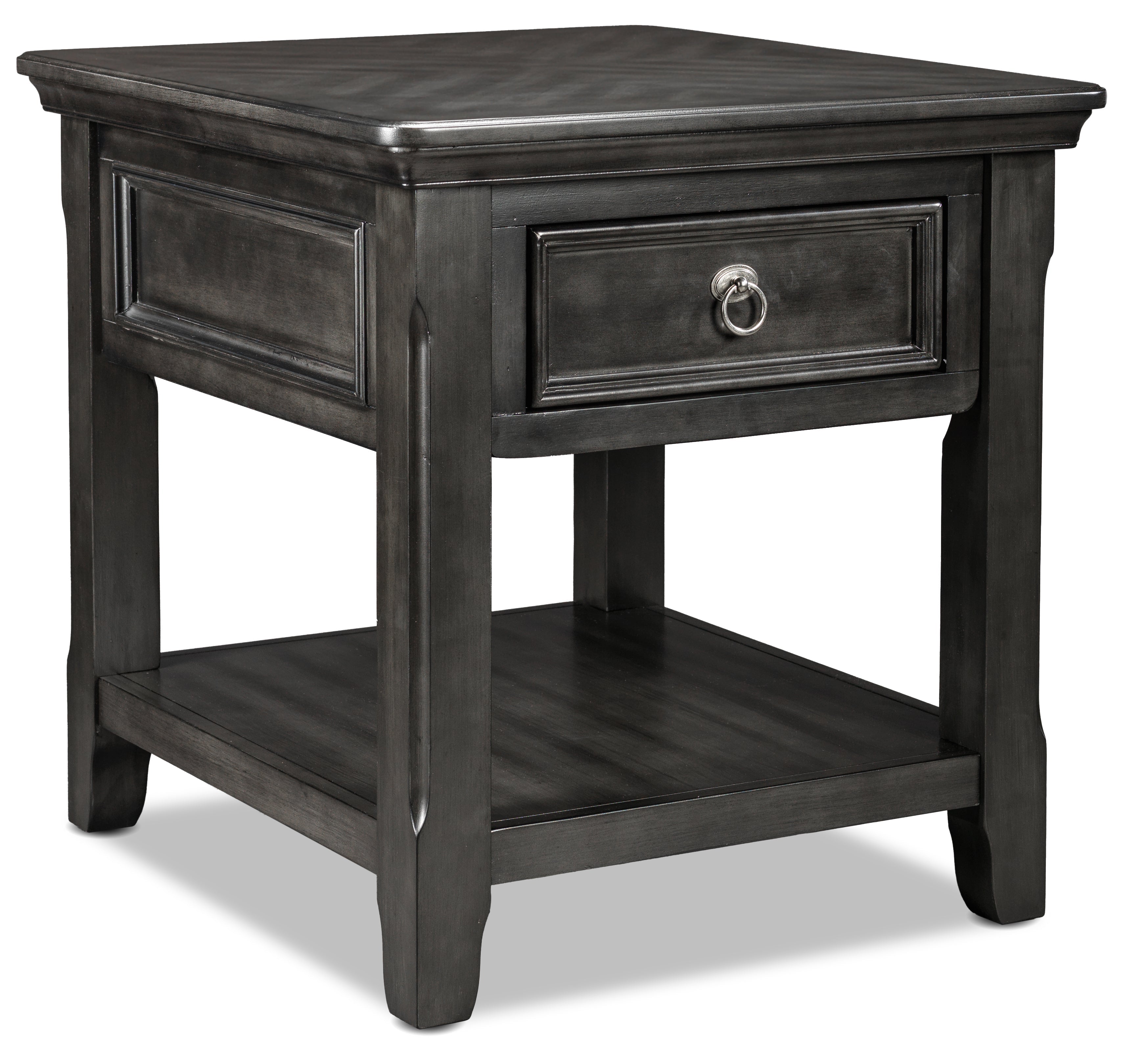 Turner End Table - Grey