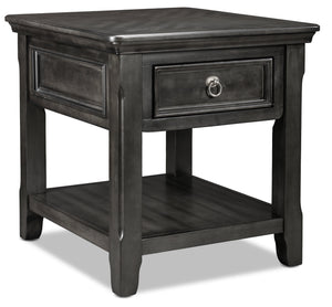 Turner End Table - Grey