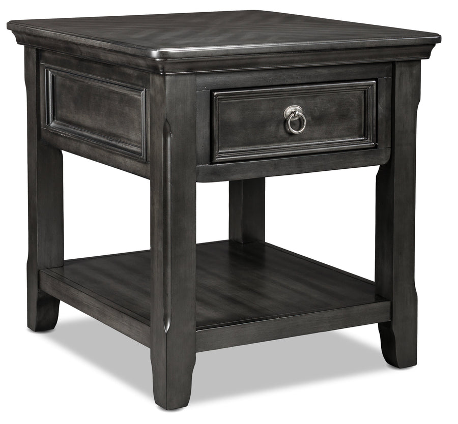 Turner End Table - Grey