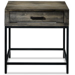 Asher End Table - Grey