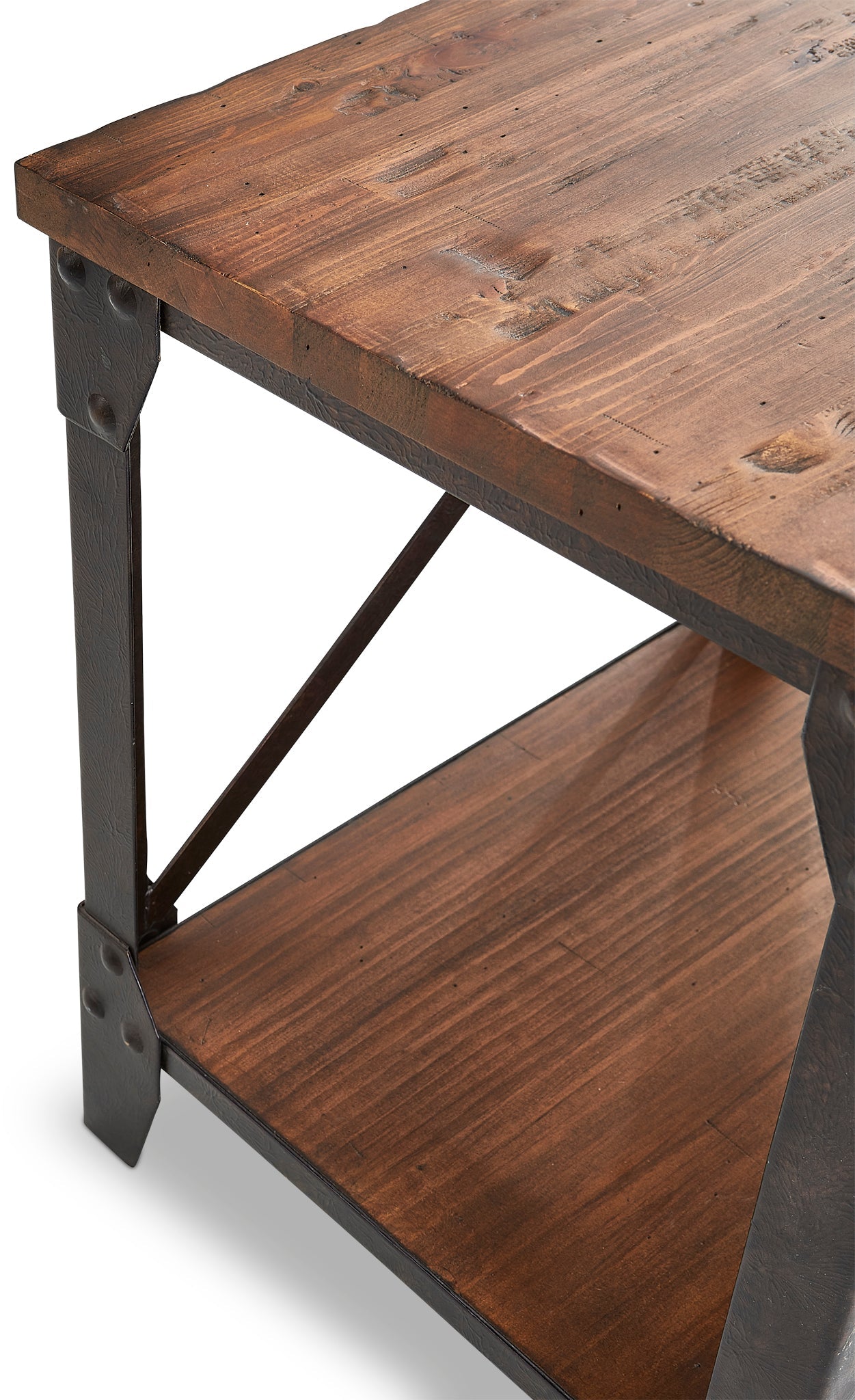 Pinebrook End Table - Distressed Natural Pine