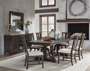 Westley Falls 7-Piece Dining Set - Brown