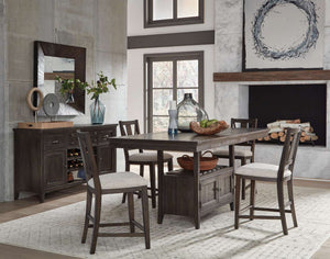 Westley Falls 5-Piece Counter Dining Set - Brown