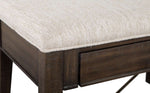Westley Falls Bench with Upholstered Seat - Brown