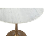 Butik Marble Round Dining Table - White/Gold