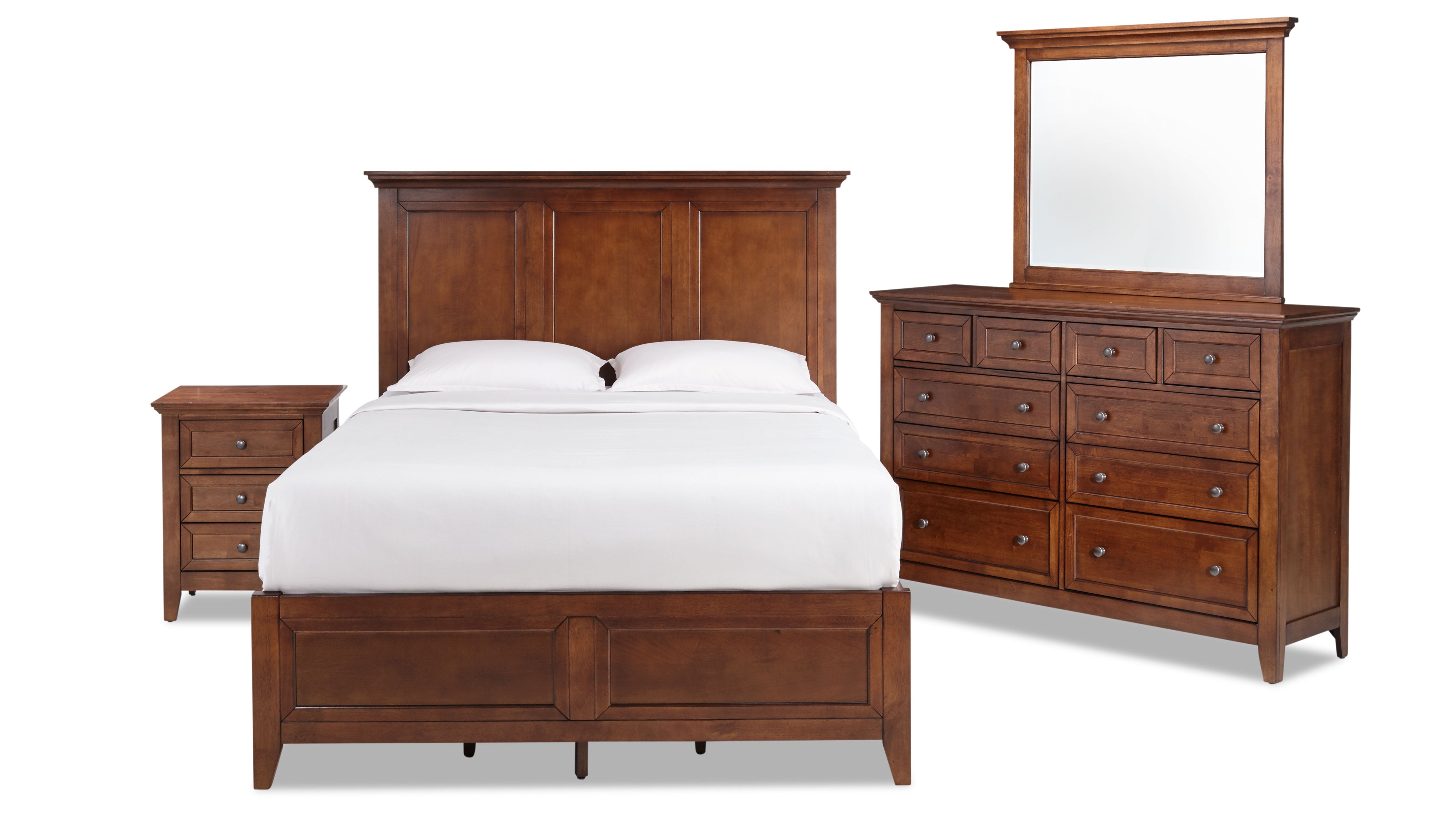 San Mateo 6-Piece King Storage Bedroom Set - Tuscan