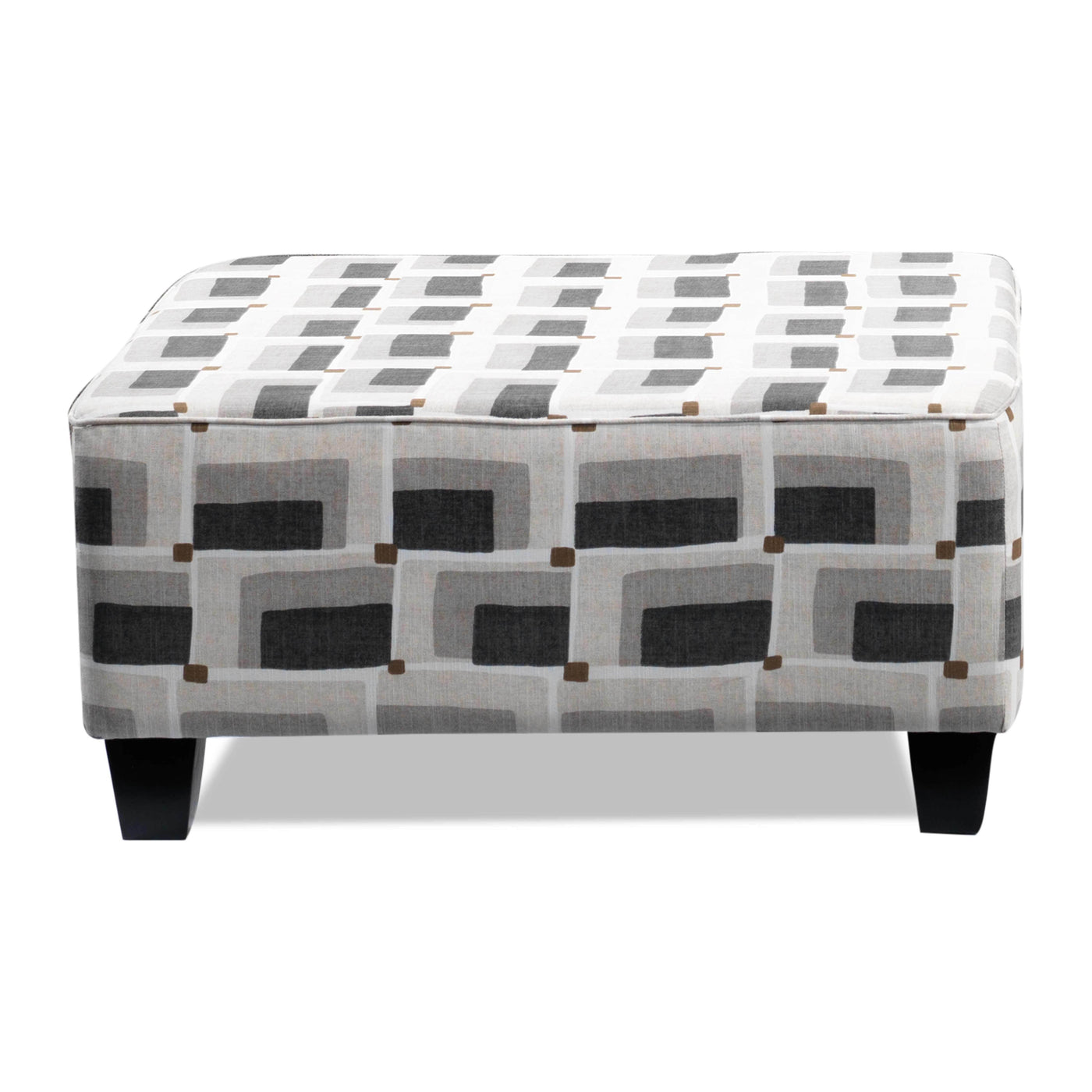 Finnerty Ottoman - Silver