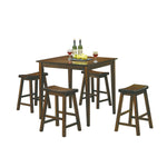 Zena 5-Piece Counter Height Dining Set - Cherry