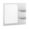 Bellmar 36" Vanity Mirror with Shelves - White
