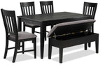 Haxby 6-Piece Dining Set - Weathered Grey