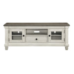 Harold TV Stand - Antique White and Brown