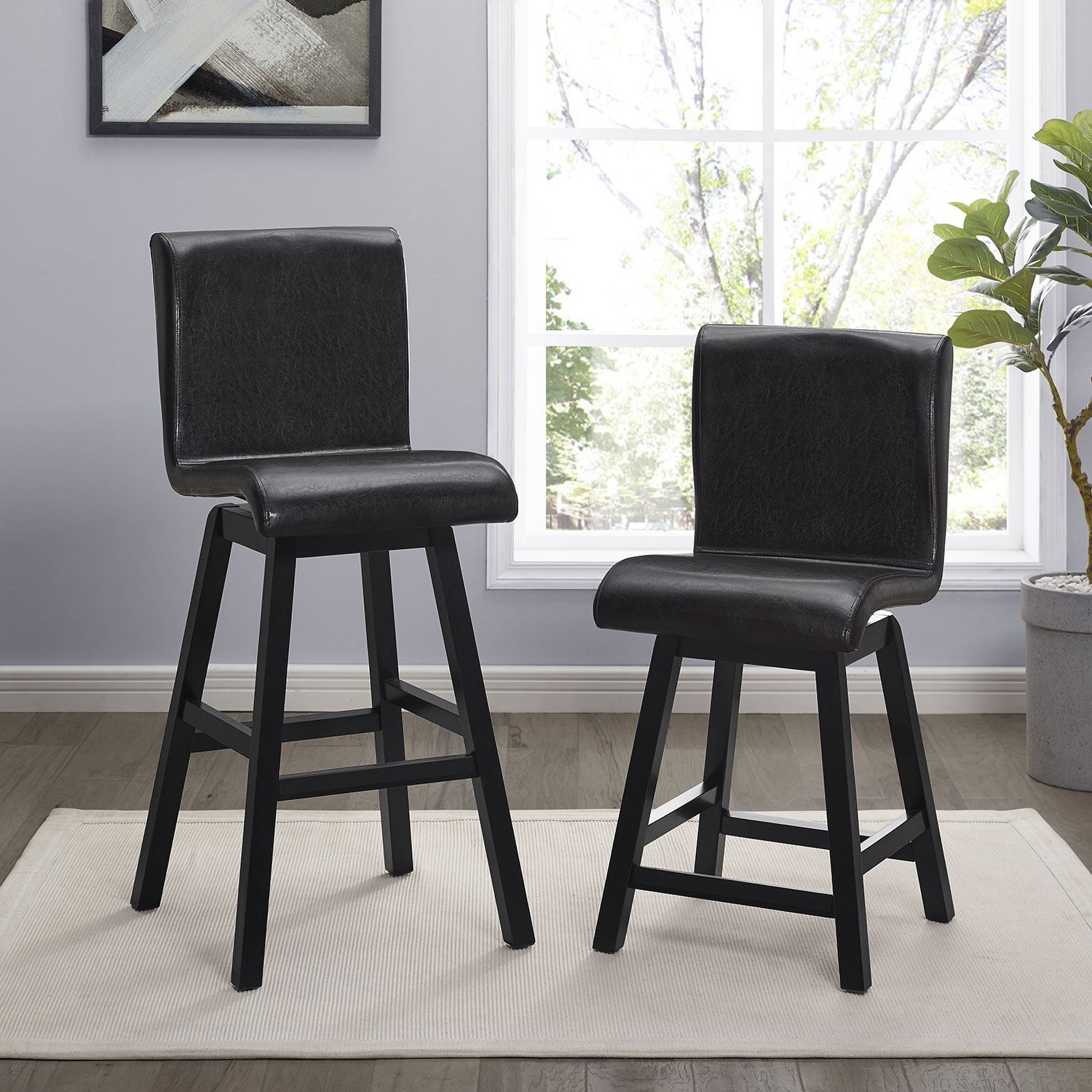Hillshaw 5-Piece Bar Height Dining Set - Dark Brown