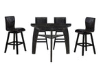 Hillshaw 5-Piece Bar Height Dining Set - Dark Brown