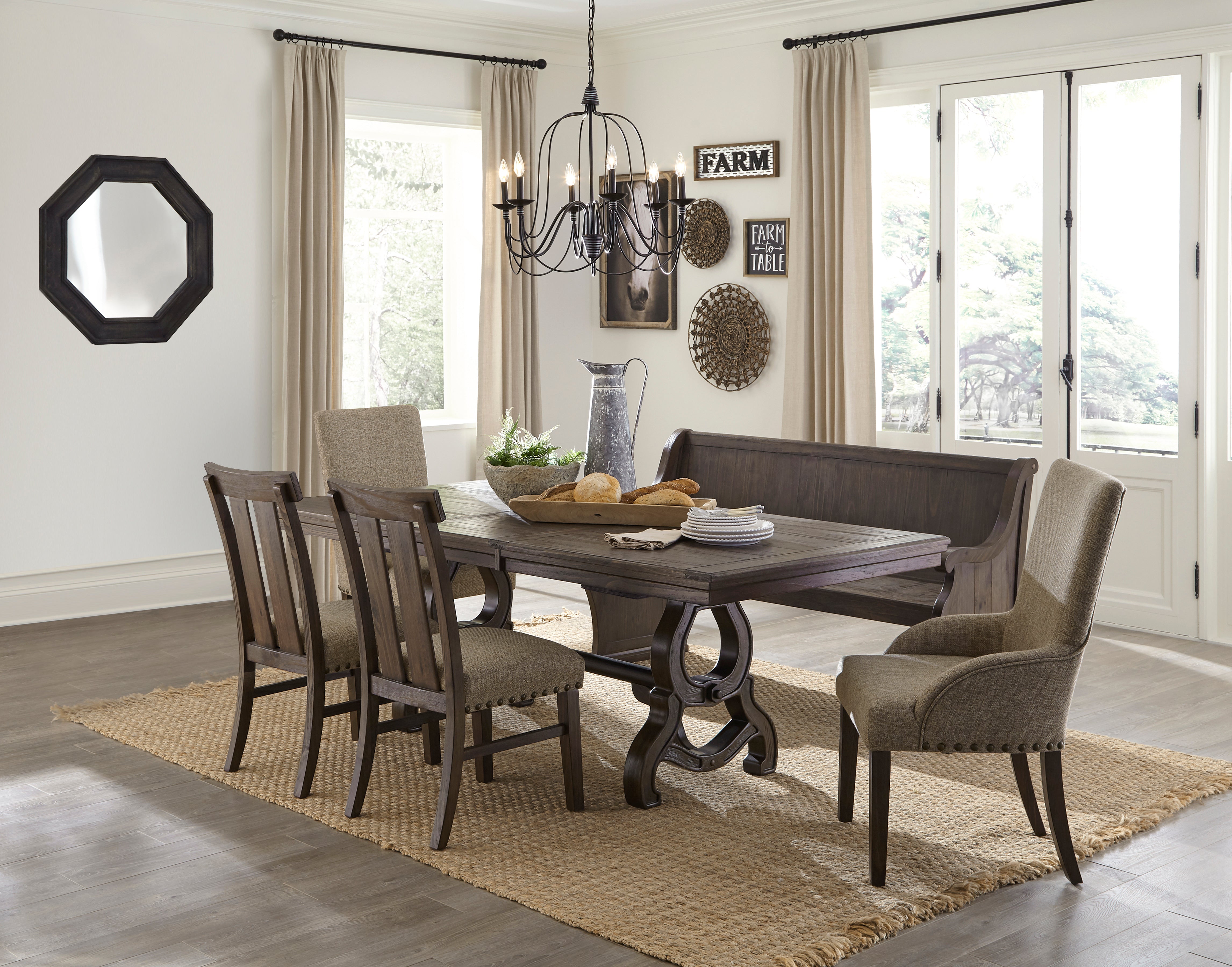 Gloversville 6-Piece Dining Set - Brown