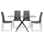 Darron 5-Piece Dining Set - Slate