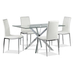 Darron 5-Piece Dining Set - White