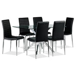 Darron 7-Piece Dining Set - Black