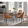 Alaia 5-Piece Dining Set - Orange
