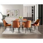 Alaia 7-Piece Dining Set - Orange