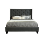 Audrey 3-Piece Queen Bed - Dark Grey