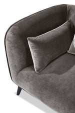 Maja Sofa and Accent Chair Set - Dark Taupe