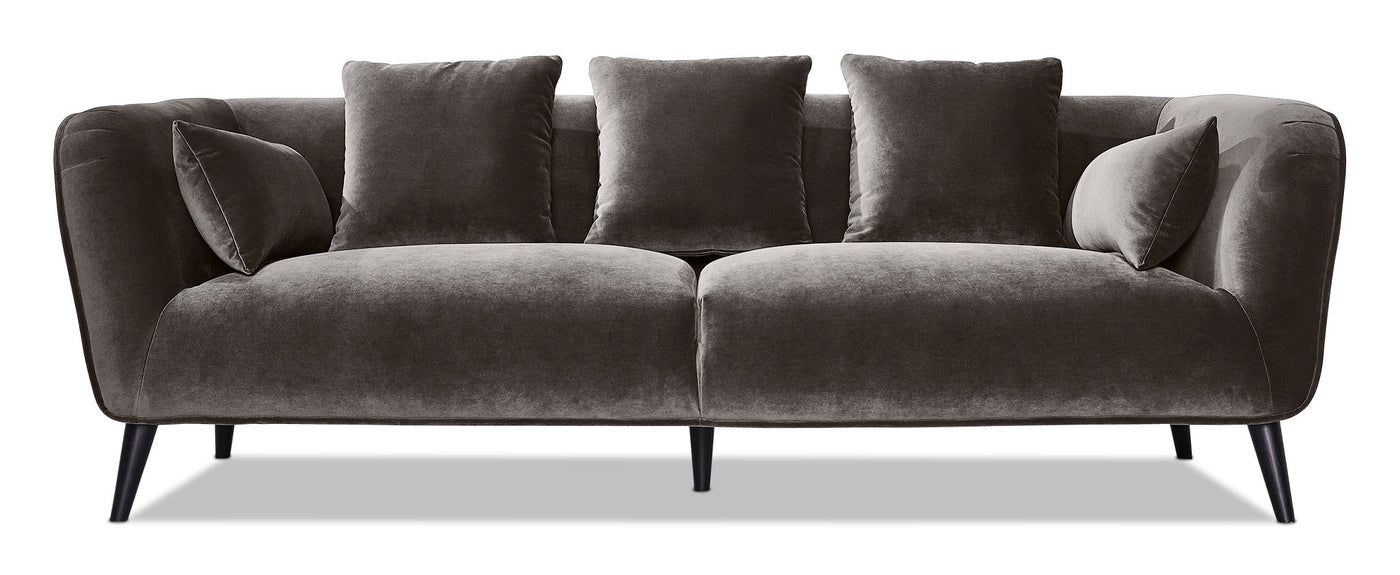 Maja Sofa and Loveseat Set - Dark Taupe