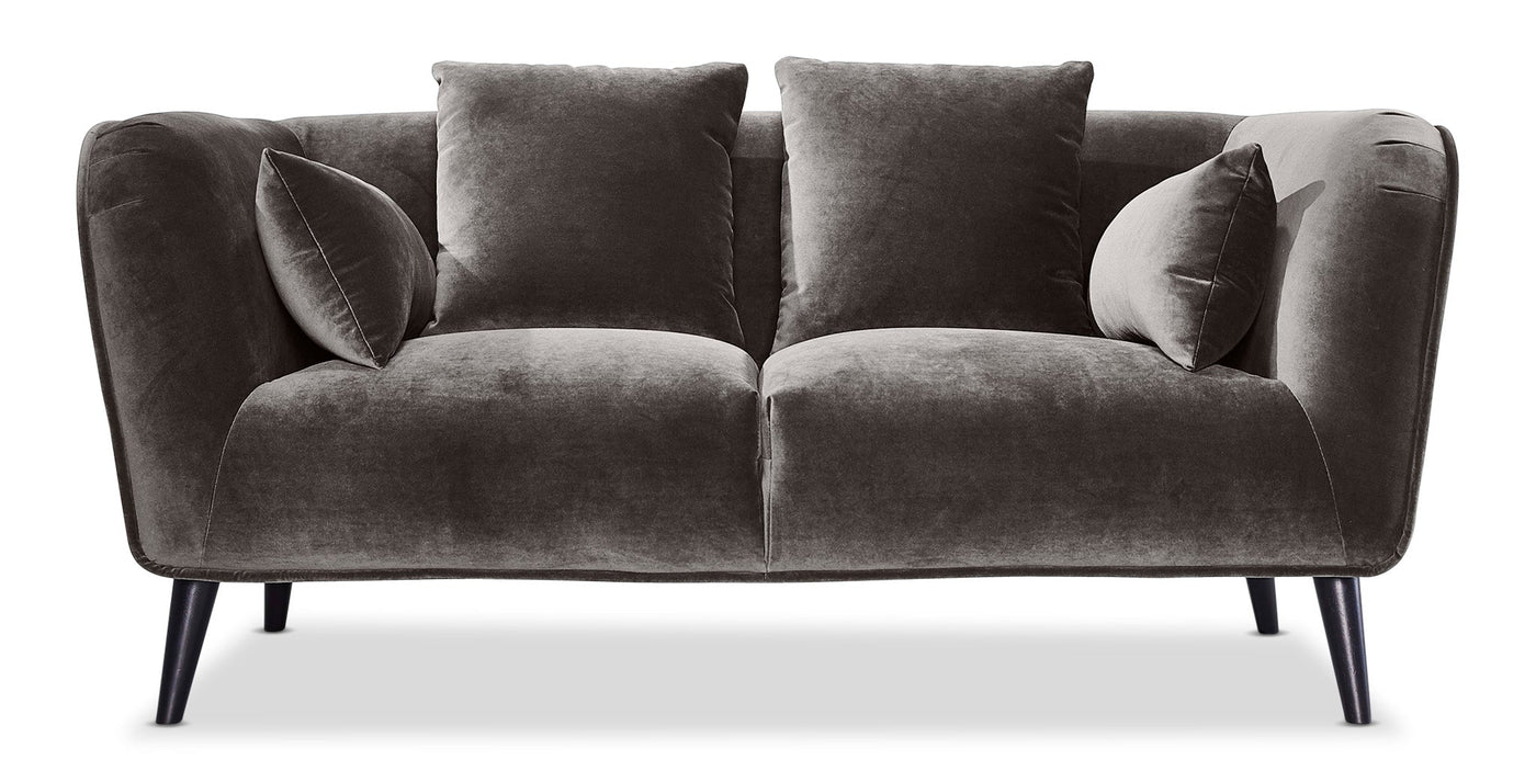 Maja Sofa and Loveseat Set - Dark Taupe