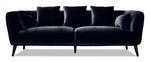 Maja Sofa and Loveseat Set - Dark Blue