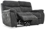 Morrow II Reclining Sofa, Loveseat and Glider Recliner Set - Grey