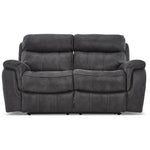 Morrow II Reclining Sofa, Loveseat and Glider Recliner Set - Grey