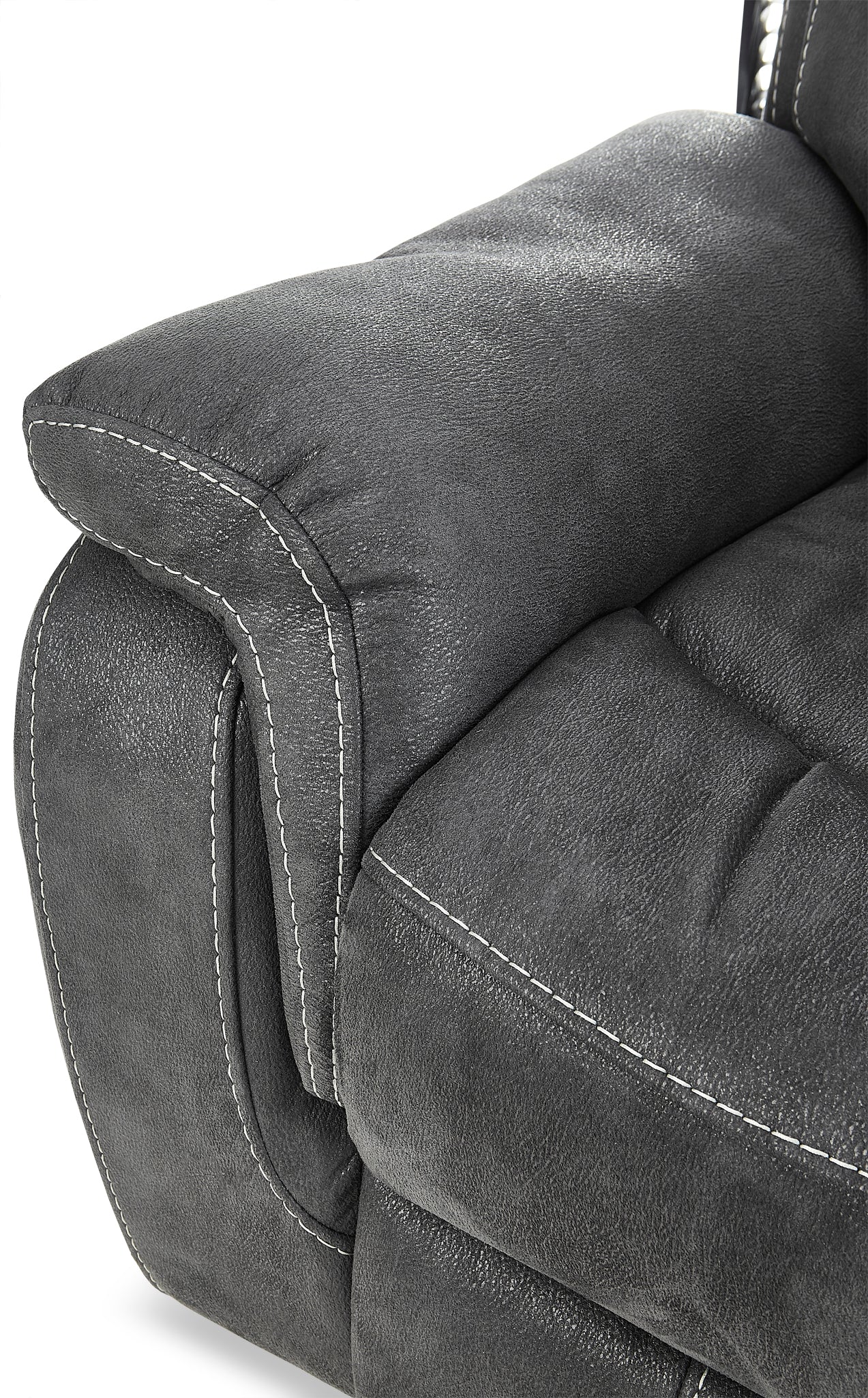 Morrow II Reclining Sofa, Loveseat and Glider Recliner Set - Grey