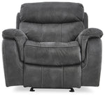 Morrow II Reclining Sofa, Loveseat and Glider Recliner Set - Grey