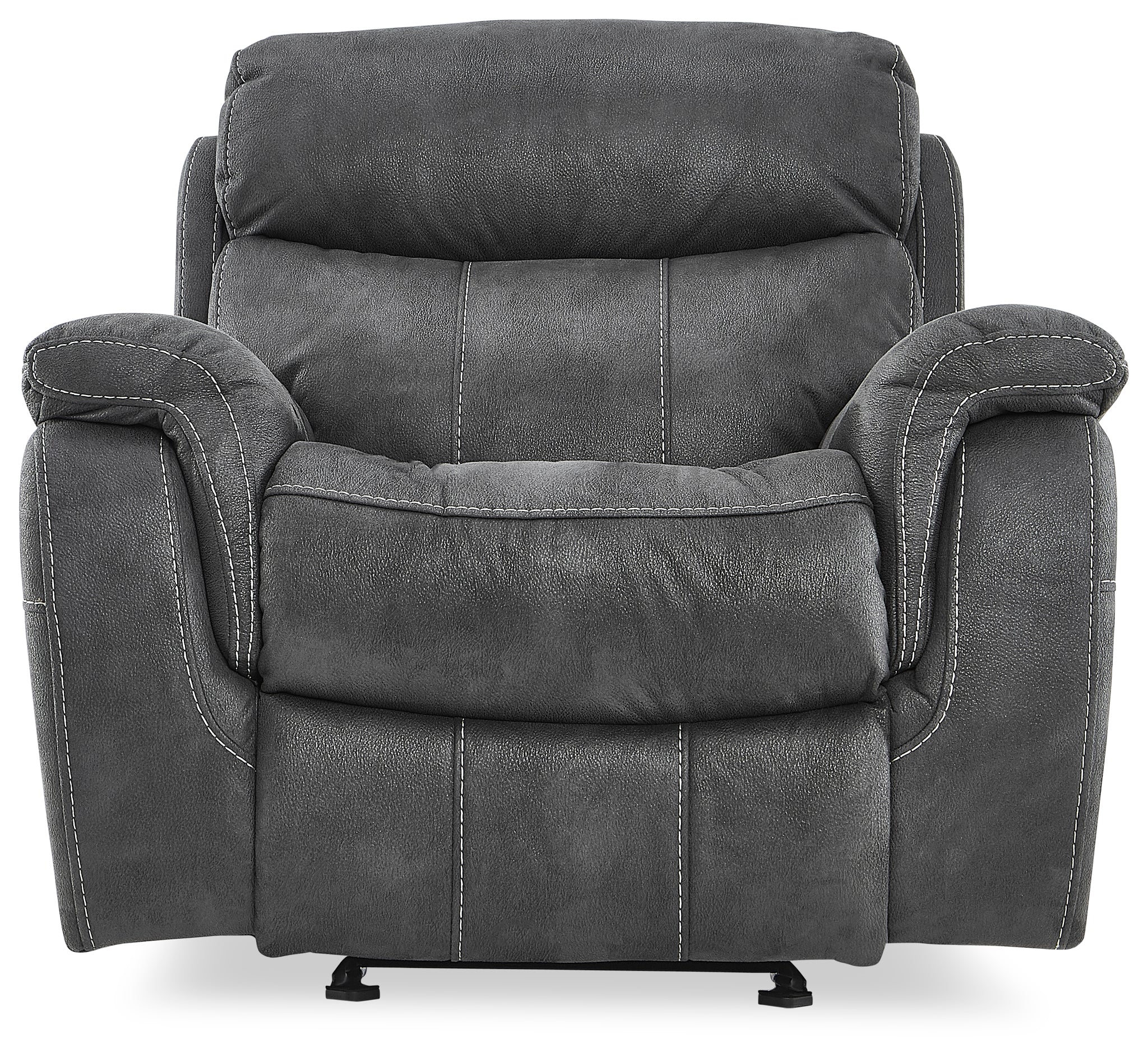 Morrow II Reclining Sofa and Glider Recliner Set - Grey