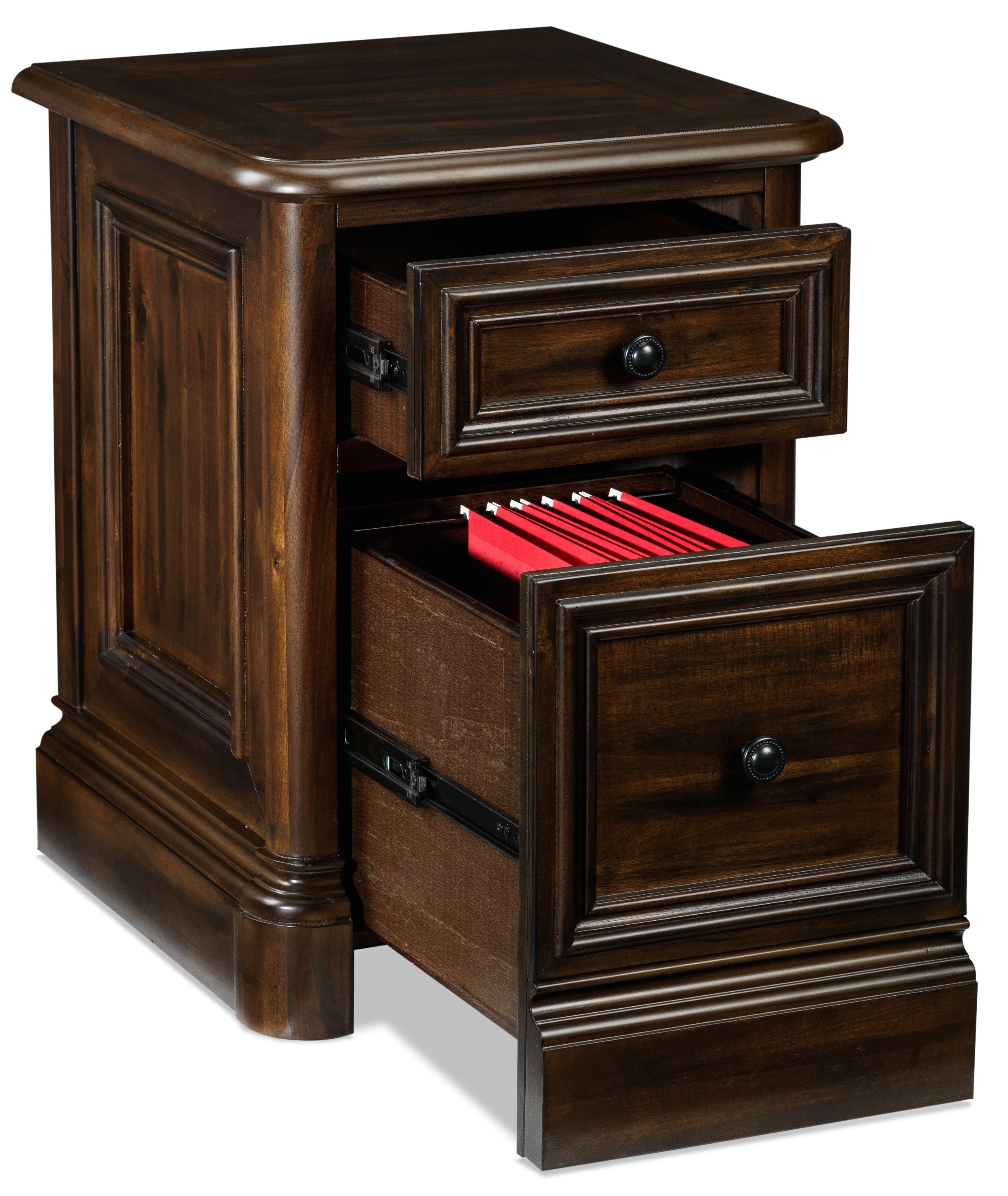 Palomar 2-Drawer Rolling File Cabinet - Espresso Charcoal