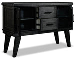Imari Dining Server - Black and Grey