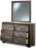 Sophie 6- Piece Full bedroom - Weathered Grey