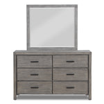 Copeland 6 Drawer Dresser - Wire-Brushed Grey