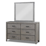 Copeland 6-Piece King Storage Bedroom Set- Wire-Brushed Grey