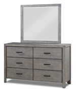 Copeland 6-Piece King Storage Bedroom Set- Wire-Brushed Grey