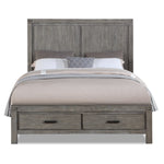 Copeland 6-Piece Queen Storage Bedroom Set- Wire-Brushed Grey