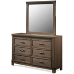 Rossco 6-Piece King Storage Bedroom Set - Rustic Oak
