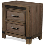 Rossco 6-Piece Queen Storage Bedroom Set - Rustic Oak