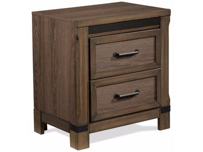 Rossco Night Table - Rustic Oak