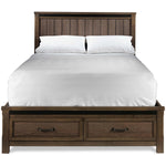 Rossco 3-Piece Queen Storage Bed - Rustic Oak