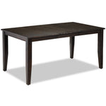 Holland 5- Piece Dining set- Dark oak with Wire - Brushed Finish